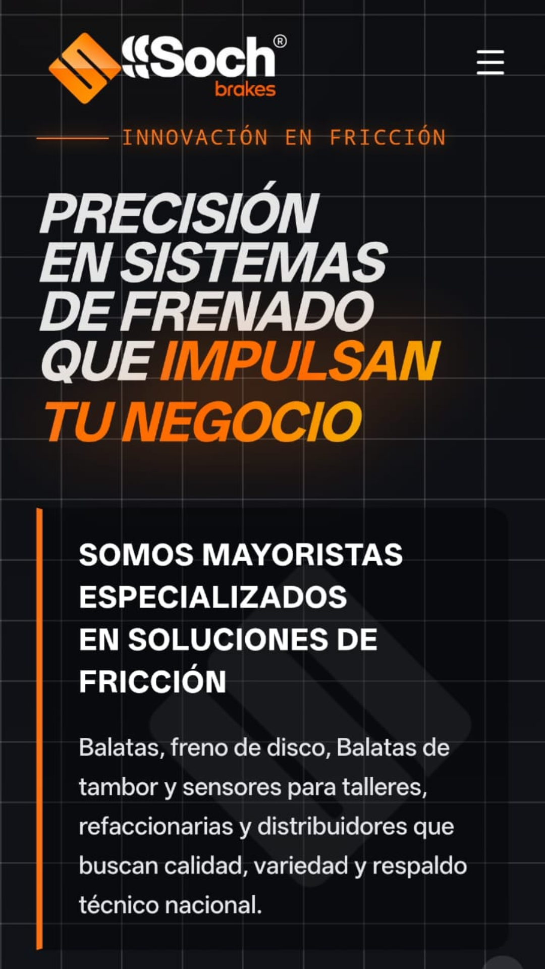 Mayorista de Sistemas de Frenos Mobile